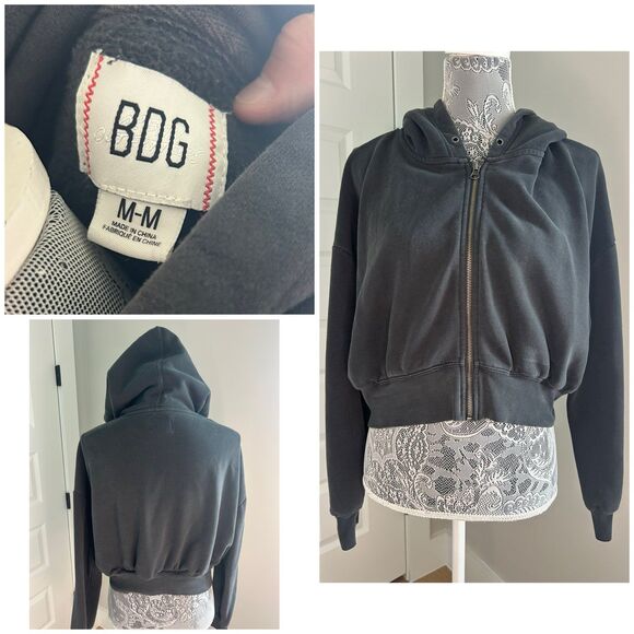 BDG Cropped Hoodie jacket - Picture 1 of 9